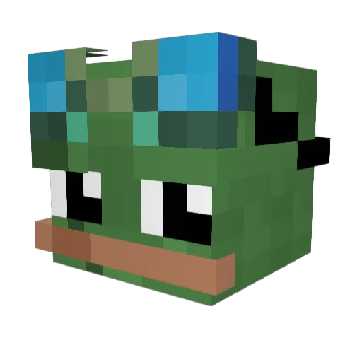 Xartios Minecraft avatar head, 3D render