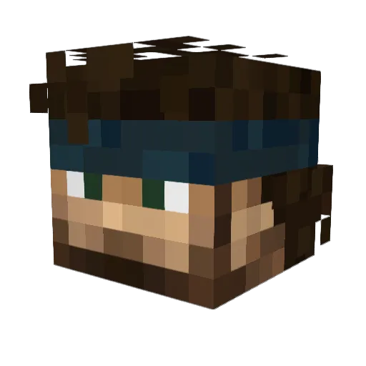 Xarx117 Minecraft avatar head, 3D render