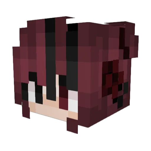 Xashinz Minecraft avatar head, 3D render