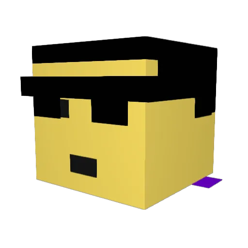 Xataraxx Minecraft avatar head, 3D render