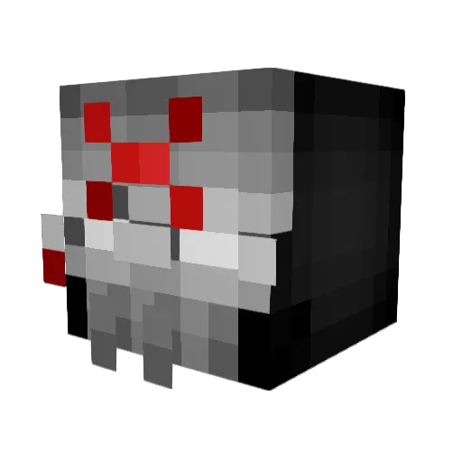 Xateru Minecraft avatar head, 3D render