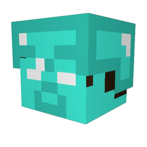 Xatron666 Minecraft avatar head, 3D render