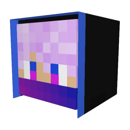 Xatumi Minecraft avatar head, 3D render