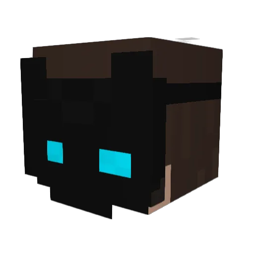 Xauo Minecraft avatar head, 3D render