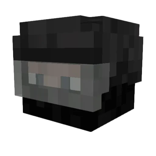 Xav4ek Minecraft avatar head, 3D render