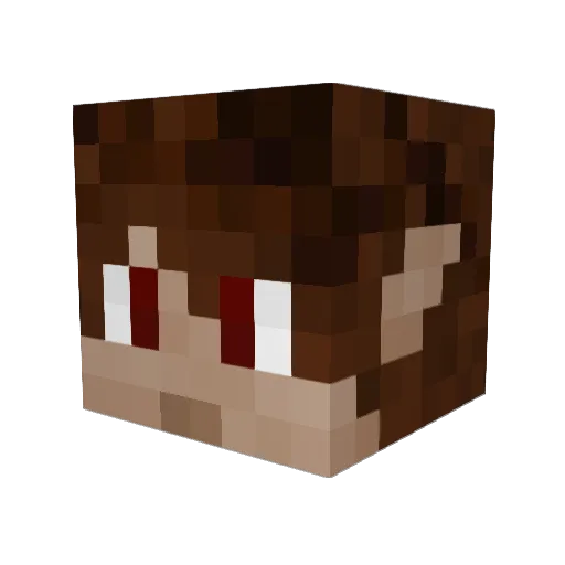 Xavakarpfen Minecraft avatar head, 3D render