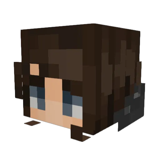Xavarthy Minecraft avatar head, 3D render