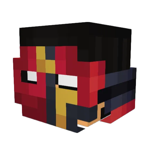 Xavhyr Minecraft avatar head, 3D render