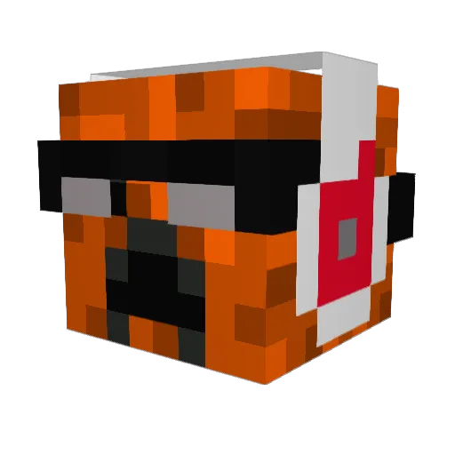 Xavi3_14 Minecraft avatar head, 3D render