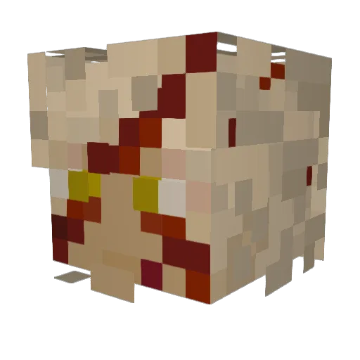 Xavi3l Minecraft avatar head, 3D render