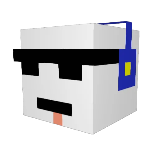 Xavi82 Minecraft avatar head, 3D render