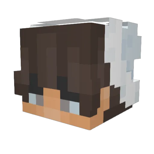 XaviXsss Minecraft avatar head, 3D render