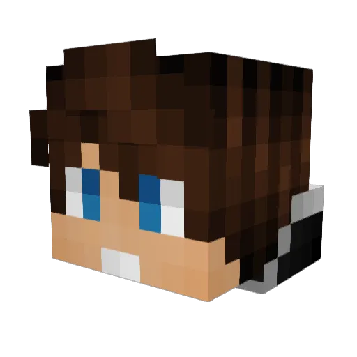 Xavichum Minecraft avatar head, 3D render