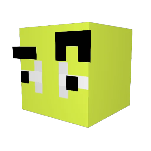 Xavier624 Minecraft avatar head, 3D render