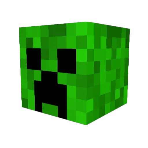 XavierDE Minecraft avatar head, 3D render