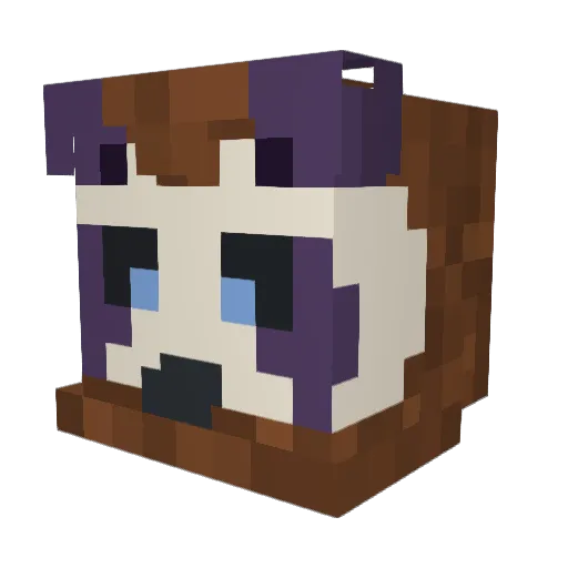 XavierKildare Minecraft avatar head, 3D render