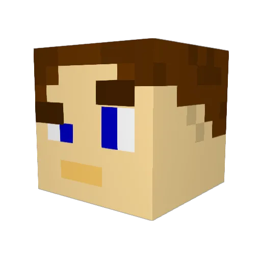 XavierMcdaniels Minecraft avatar head, 3D render