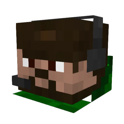 XavierRD Minecraft avatar head, 3D render