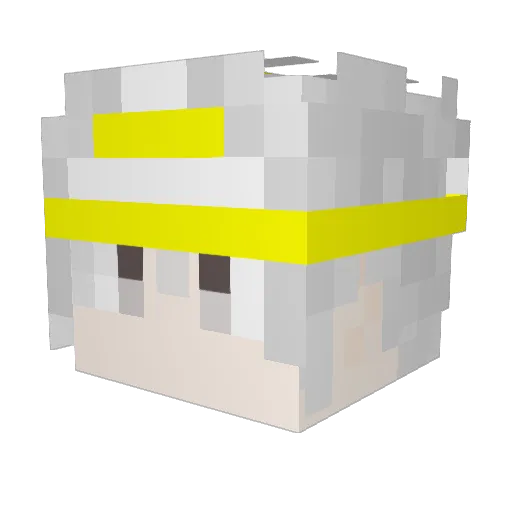 Xavier_7 Minecraft avatar head, 3D render