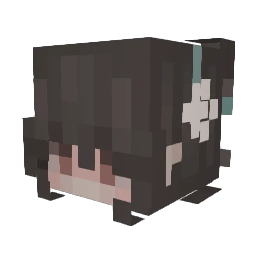 Xaviera7231 Minecraft avatar head, 3D render