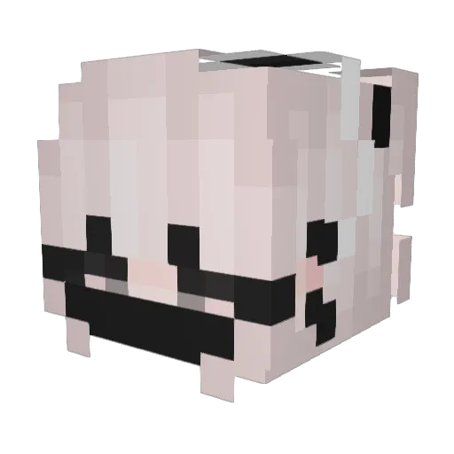 Xaviera_ Minecraft avatar head, 3D render