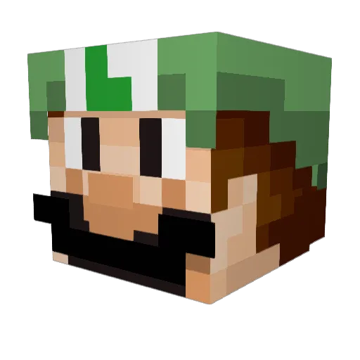 Xavierooo Minecraft avatar head, 3D render