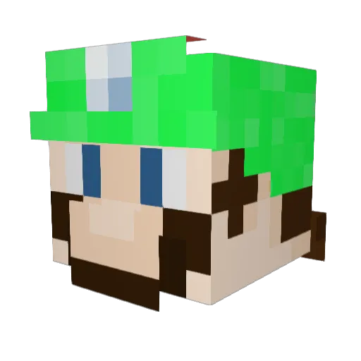 Xavira07 Minecraft avatar head, 3D render