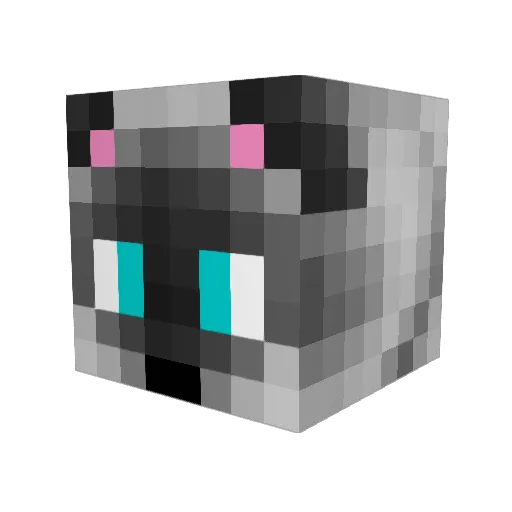 XavisionUPD Minecraft avatar head, 3D render