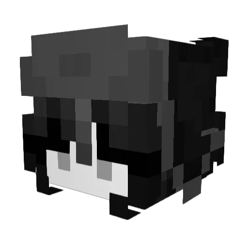 Xavisss Minecraft avatar head, 3D render