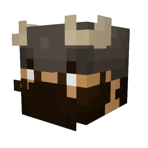 XavitoElJunior Minecraft avatar head, 3D render