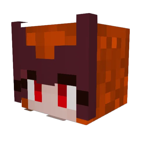 Xavitoow Minecraft avatar head, 3D render