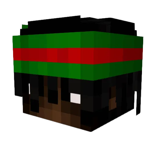 Xavouex Minecraft avatar head, 3D render