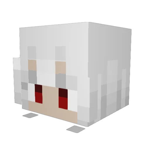Xavryth3 Minecraft avatar head, 3D render