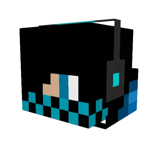 Xavwill2 Minecraft avatar head, 3D render