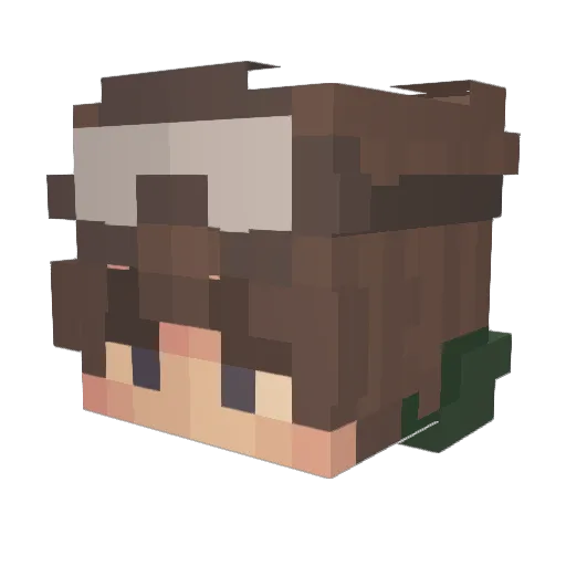XavyNotFound Minecraft avatar head, 3D render
