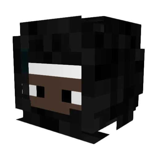 XawPos1 Minecraft avatar head, 3D render