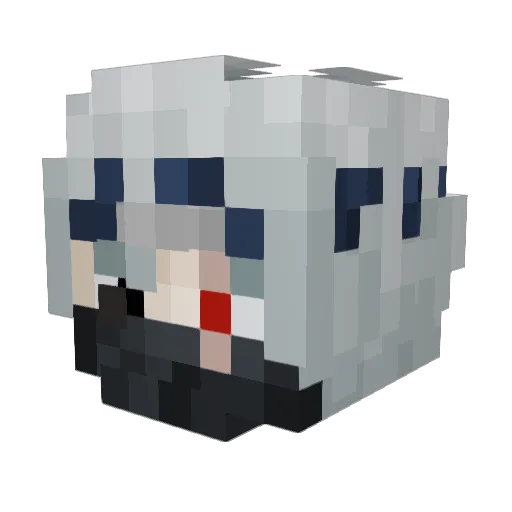 Xayluis Minecraft avatar head, 3D render
