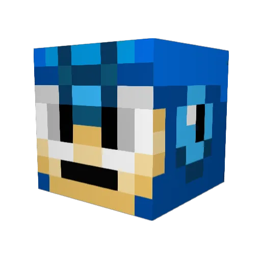 Xayun Minecraft avatar head, 3D render