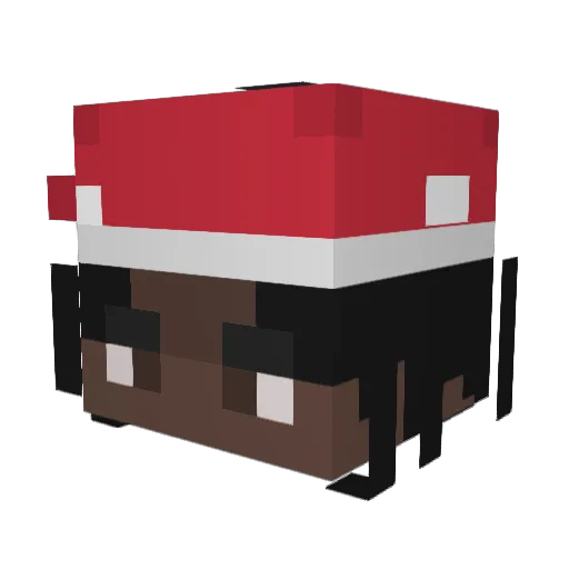 Xayvi Minecraft avatar head, 3D render