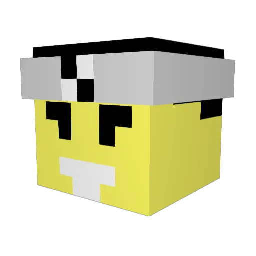 XazanT Minecraft avatar head, 3D render