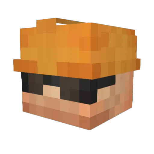 Xboi_1972 Minecraft avatar head, 3D render