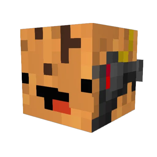XboxDoomf1st Minecraft avatar head, 3D render
