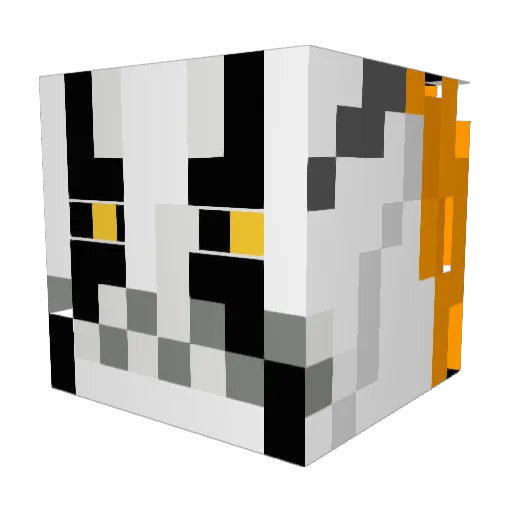 XboxRagdoll Minecraft avatar head, 3D render