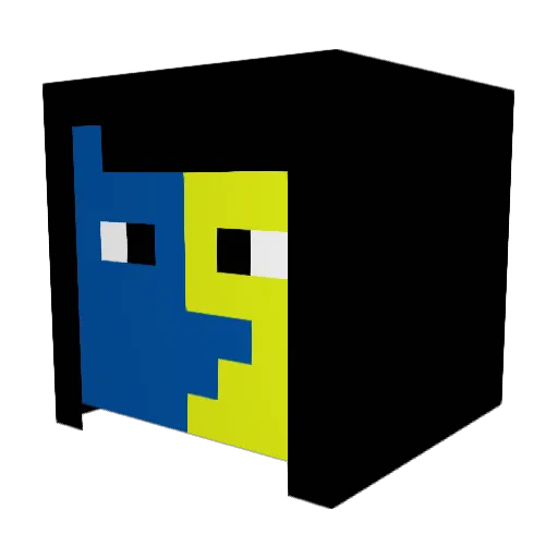 XboxTC70 Minecraft avatar head, 3D render