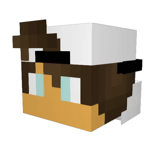Xbox_ist_Trash Minecraft avatar head, 3D render