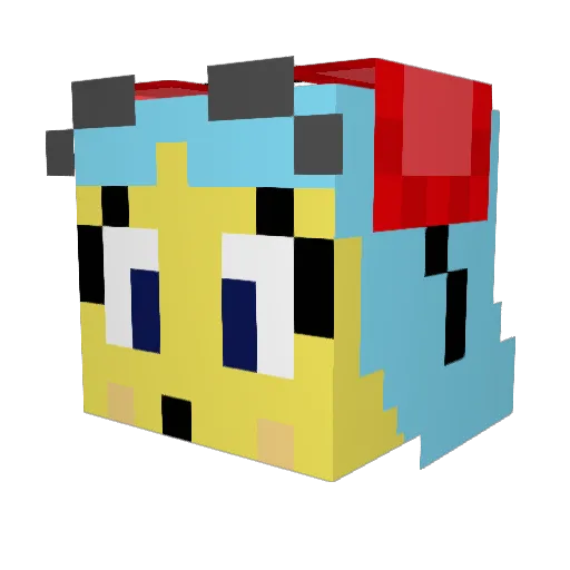 Xboxisgoou1 Minecraft avatar head, 3D render