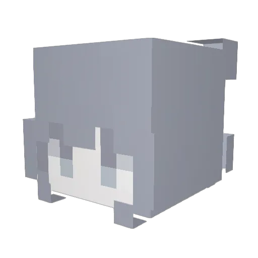 Xc4Fj Minecraft avatar head, 3D render