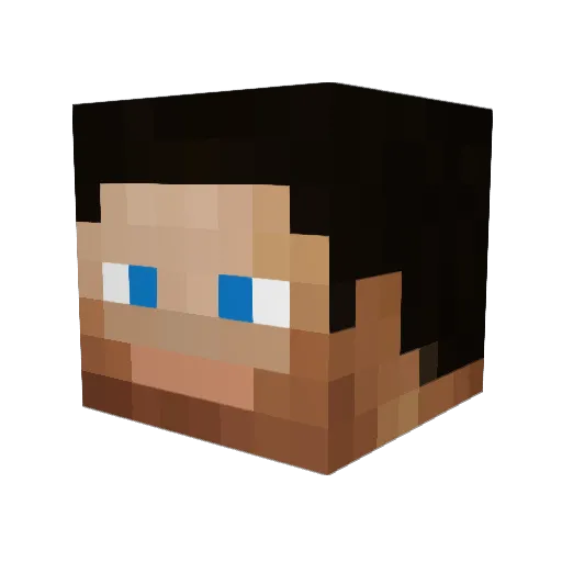 XcLu5iVe Minecraft avatar head, 3D render