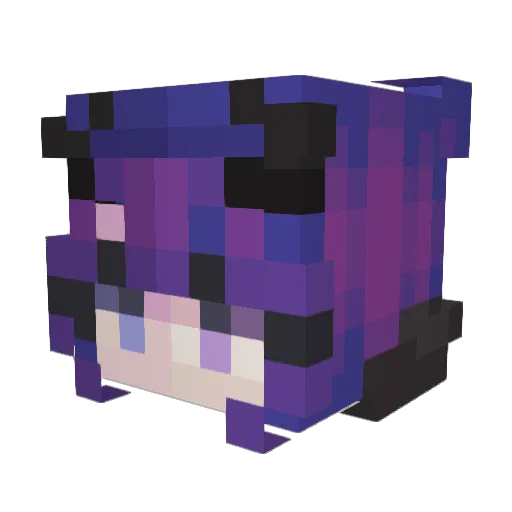 Xcaixote Minecraft avatar head, 3D render