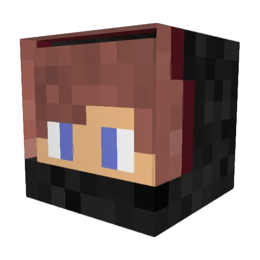 Xcent Minecraft avatar head, 3D render